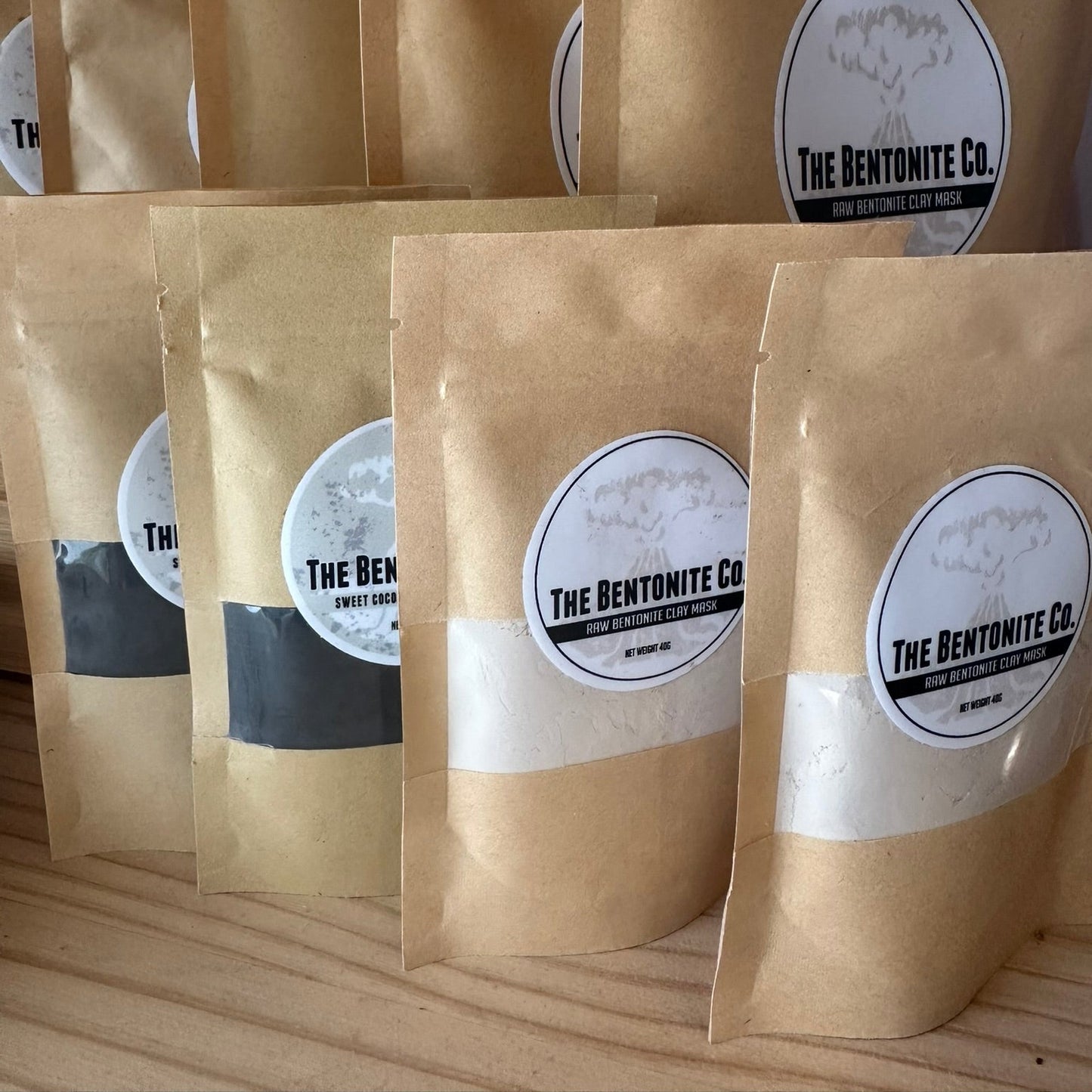 The Bentonite Co. Sweet Coconut Charcoal Clay Mask
