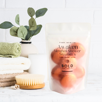 Awaken- Citrus Shower Steamers + Energizing Gift Set of 6