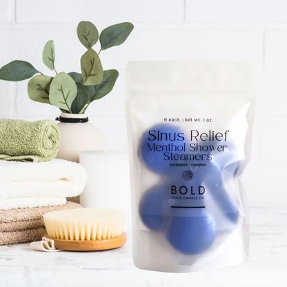 Sinus Relief – Eucalyptus + Camphor Menthol Steamers - 6 pk