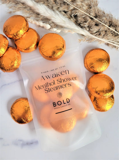 Awaken- Citrus Shower Steamers + Energizing Gift Set of 6