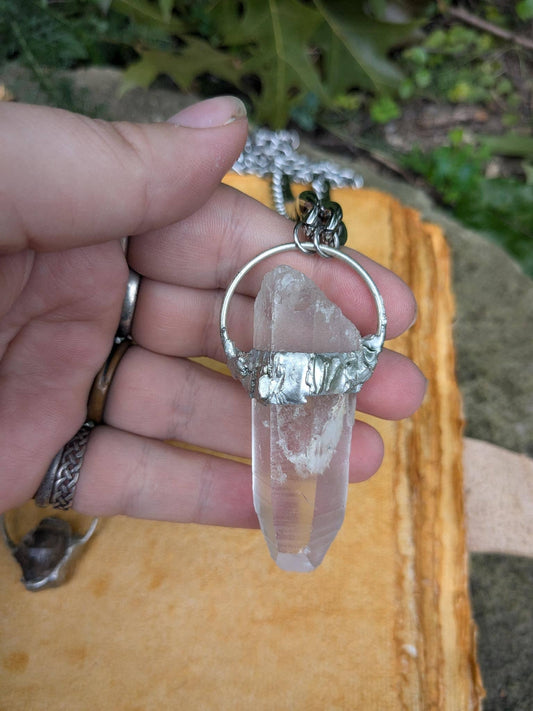 Lemurian Quartz Warrior Necklace – Ancient Wisdom & Power