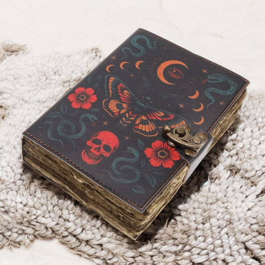 Luna Moth Leather Journal