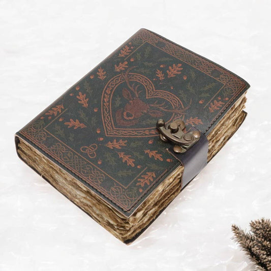 Deer Print Leather Journal