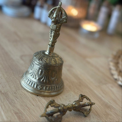 Tibetan Brass Dorje (Vajra) – Small, approx. 9cm