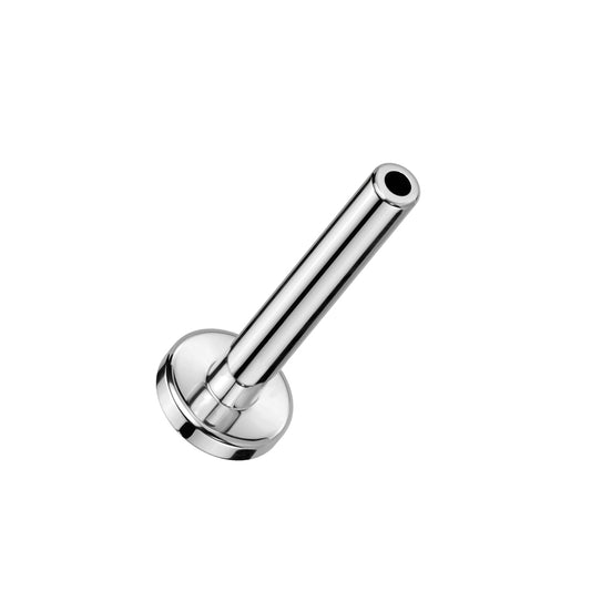 Essential Base – Titanium Threadless Flat Back Labret 16g Silver
