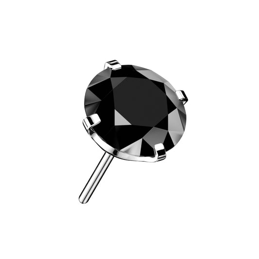 Starlight Gem – 2mm Threadless Top - Black