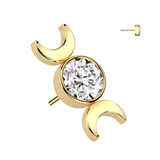 Lunar Trinity – Gold Titanium Threadless Top