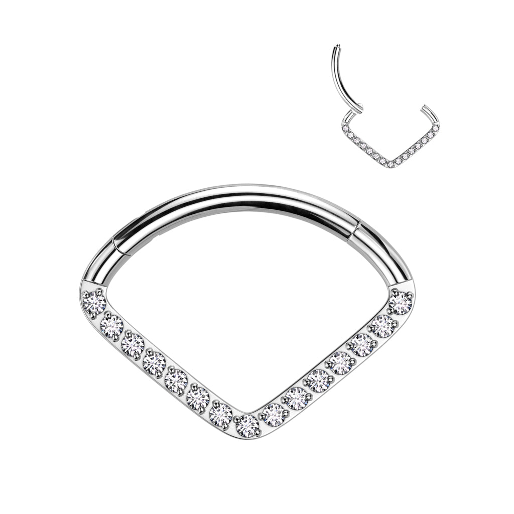 Vega Shine – Titanium Hinged Segment Ring 16g 10mm