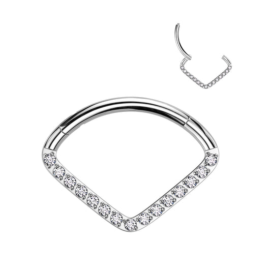 Vega Shine – Titanium Hinged Segment Ring 16g 10mm