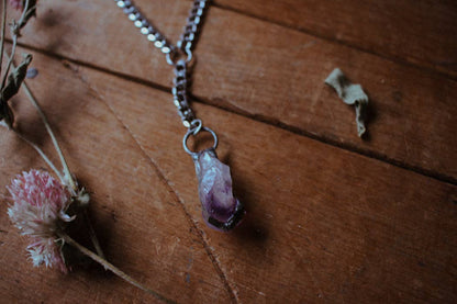Amethyst Emperor Necklace - Y Necklace - Crystal Necklace