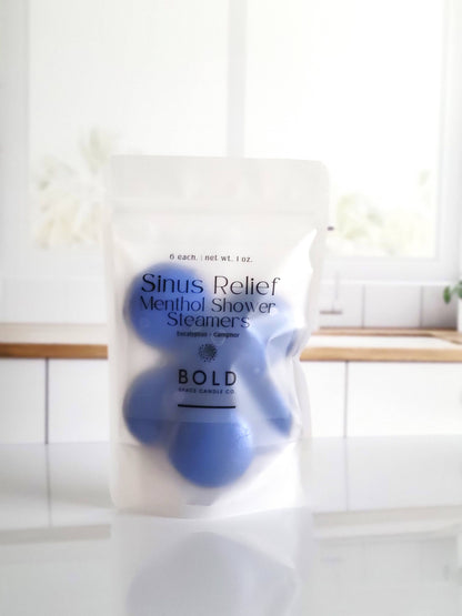 Sinus Relief – Eucalyptus + Camphor Menthol Steamers - 6 pk