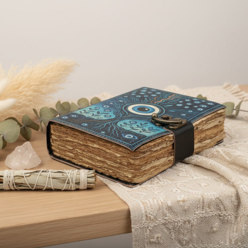 Turkish Eye Tree Leather Journal