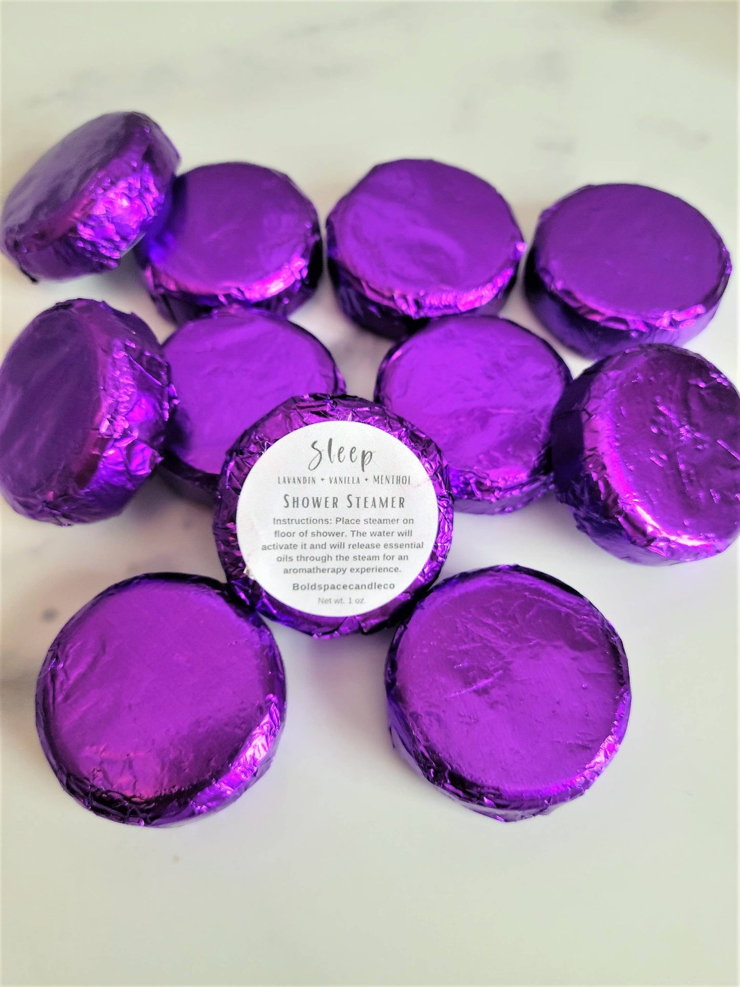 Sleep - Lavender + Vanilla Menthol Shower Steamers- 6 pack