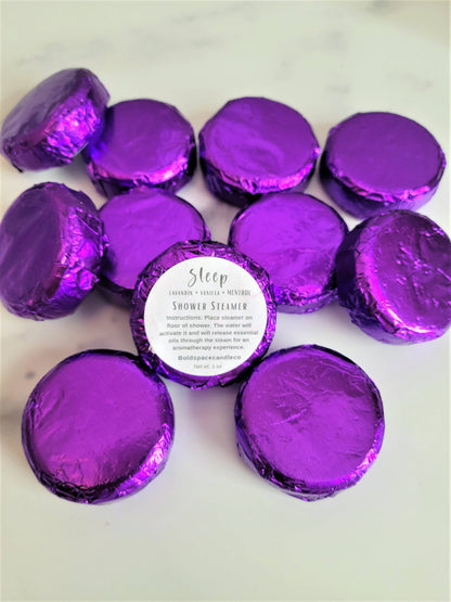 Sleep - Lavender + Vanilla Menthol Shower Steamers- 6 pack