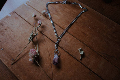 Amethyst Emperor Necklace - Y Necklace - Crystal Necklace